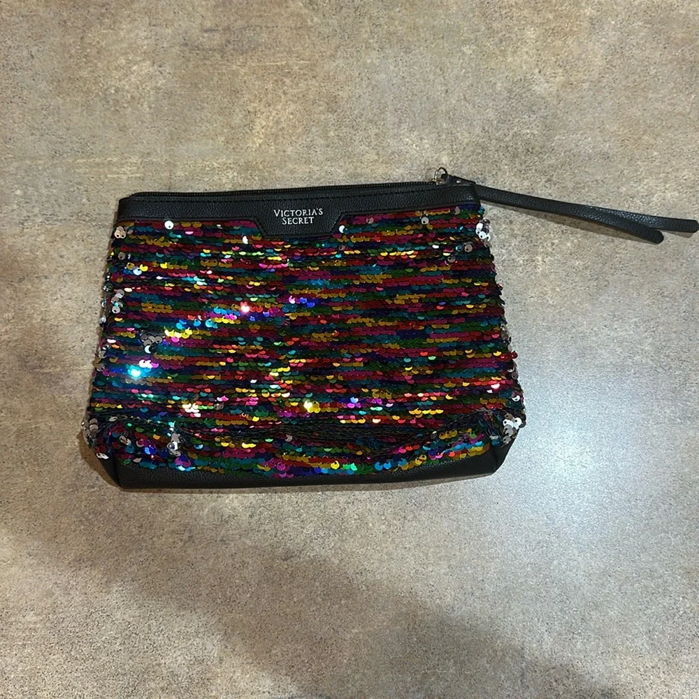 Victoria’s Secret sequin make up bag